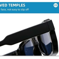 Mens Square Black Frame Sunglasses Blue Tint Lens Thick Geometric Modern Shades