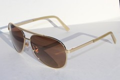 MAUI JIM Seacliff POLARIZED Sunglasses H831-16 Gold/Bronze HCL Aviator NEW