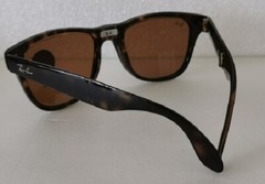 Italy RAY-BAN Mock Tortoise WAYFARER SUNGLASSES folding RB4105 710 54mm