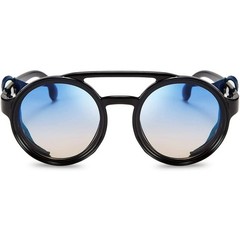 Dark Black Lens Sunglasses Street Wear Wrap Around UV400 Protection Classic New
