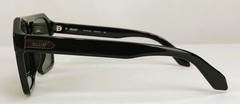 QUAY Australia SOUNDCHECK Sunglasses Black Green Lens Navigator Square 57-15-145