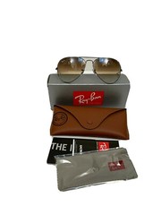 Ray-Ban Sunglasses RB3025 Gunmetal Brown Gradient Aviator Non Polarized