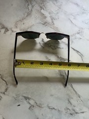 Ray-Ban RB3016 Clubmaster Tortoise/Brown Green Tinted Glass Lenses 51-21 145