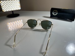 New Ray Ban Sunglasses Round Oval Gold Bausch And Lomb W1344 Arista B&L