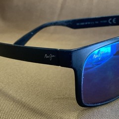 Maui Jim Red Sands MJ432-2M Sunglasses Matte Black Neutral Grey 59 17 140 READ