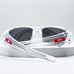 Oakley Fuel Cell OO9096 Sunglasses Clear Frame Ruby Iridium Polarized