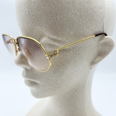 Vintage 1988s Cartier 56-14-135 Maillon Panthere eyeglasses gold Flame japan