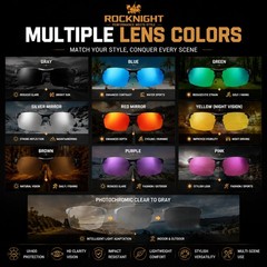 Polarized Rectangular Sunglasses for Men Driving UV400 Protection Lightweight…