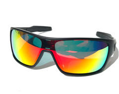NEW Oakley TURBINE ROTOR Matte Black POLARIZED Galaxy Ruby Lens Sunglass 9307