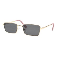 Classic Rectangular Sunglasses Unisex Lightweight Metal Frame UV400