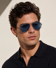 RayBan RB3689 Aviator Metal II gunmetal blue polarized Sunglasses Mint Condition