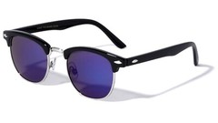 Retro Vintage Polarized Sunglasses Mens UV400 Half Metal Frame Club Sunglasses