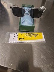 PAIR EYEWEAR THE KIRBY 049 54-17-140 CLEAR FRAME,W/NONPRESCRIPTION TINTED LENSES