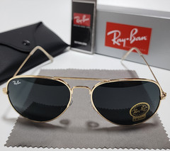 Ray-Ban RB3025 Aviator Pilot Sunglasses Gold Metal Frame Gray Lens 58mm