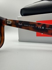 Ray-Ban RB4165 Justin Classic Men’s Brown Polarized Sunglasses Matte Havana 54mm