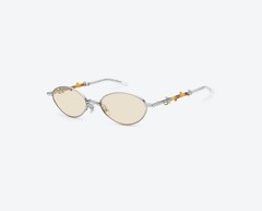 Gentle Monster KARINA 2026 Veggie Collection Aden 02 Silver Yellow Sunglasses