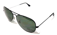 Ray Ban RB3025 L2821 Aviator Black Green Sunglasses 62-14 140 Italy