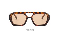 Irregular Frame Sunglasses UV400 Double Beam Retro Outdoor Statement Glasses