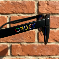 Oakley Frogskins OO9245 Sunglasses Black Frame Ruby Lenses