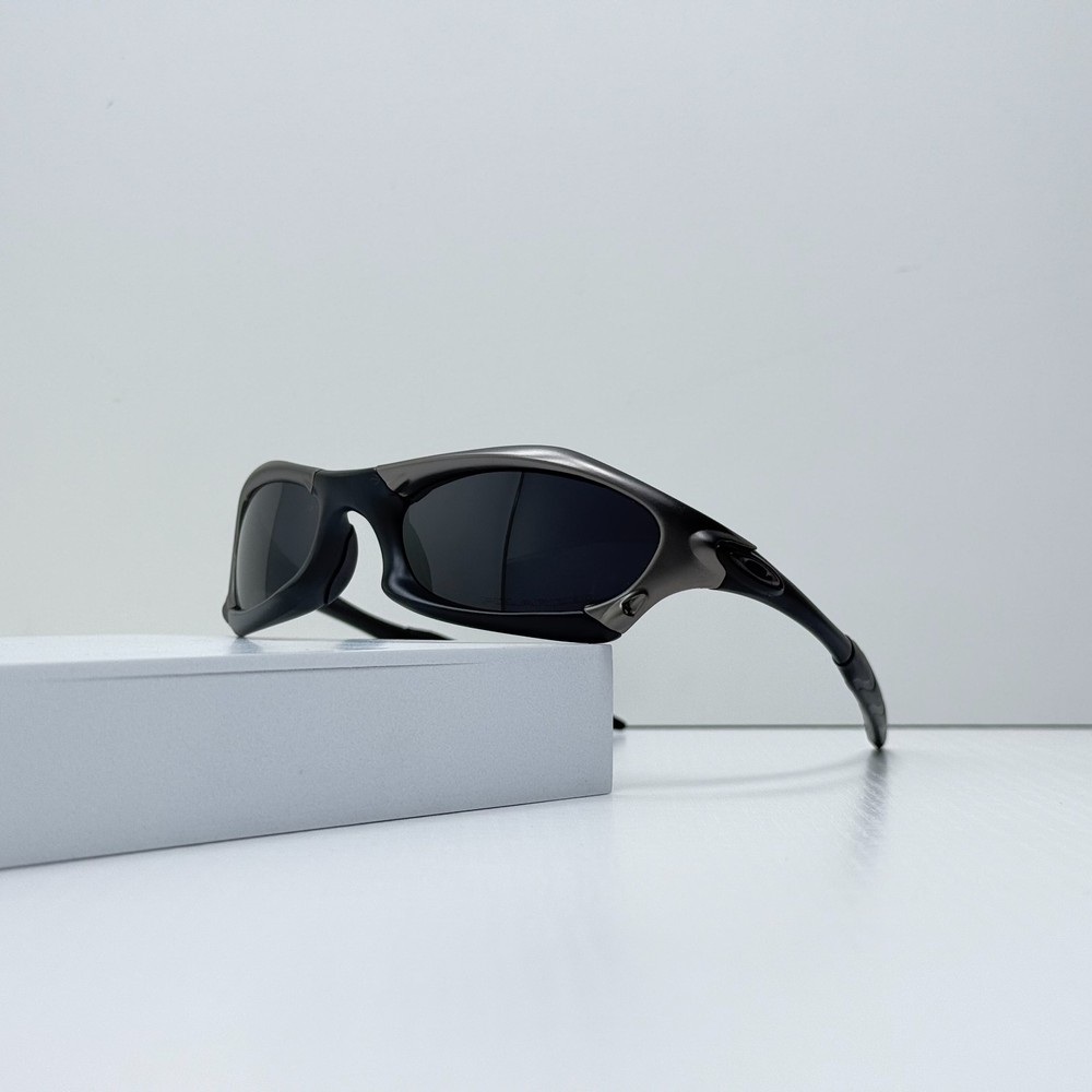 Oakley Splice Sunglasses Gunmetal Black Frame Black Lens Triple Black