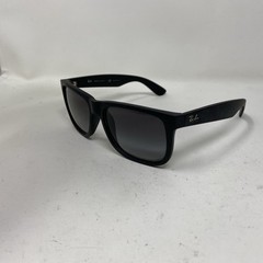 Ray-Ban JUSTIN RB4165 622/T3 MATTE BLACK W/ GRAY POLARIZED LENS SUNGLASSES O906