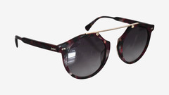 NEW JOHN VARVATOS SJV568 MATTE BURGUNDY HAVANA Men’s Round Sunglasses JAPAN