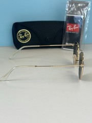 RAY-BAN RB3447 001 ROUND METAL GOLD SUNGLASSES CLASSIC GREEN G-15 LENS 50-21-145