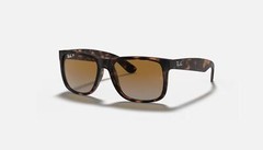 Ray Ban Justin Classic Matte Havana/Brown Gradient Polarized 54 mm Sunglasses