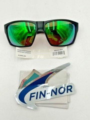 Fin Nor Sunglasses Bouncer -Matte Black Green Mirror-Copper Pc
