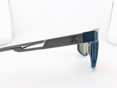 *New* HILX VIZO Sunglasses, Destroyer HX100602APUI Blue/Light Grey, 54-17-140