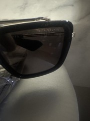 Dita Mach Seven Square Sunglasses DTS412-A-01 Yellow Gold Matte Black