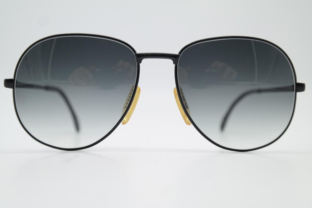 Vintage sunglasses Zeiss 5343 725 black oval sunglasses eyeglasses
