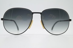 Vintage sunglasses Zeiss 5343 725 black oval sunglasses eyeglasses