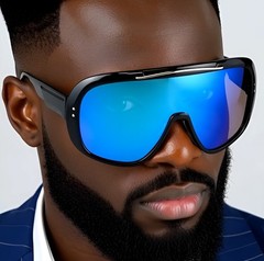 FUTURISTIC OVERSIZED ONE PIECE SHIELD LENS WRAP AROUND SPORT DESIGNER SUNGLASSES