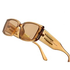 Men Sunglasses Fashion Designer Beige Retro Rectangle Trendy Style Lentes New