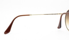Ray-Ban Round Sunglasses Arista Gold RB 3447 001/51 Brown Glass Lens 50mm w/case
