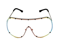 Fashion Oversized Luxury Sunglasses for Women Men One-piece Lens Frame Uv400 New