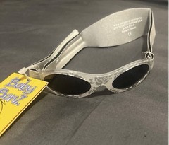 BABY BANZ SUNGLASSES SILVER FLORAL INFANT SUN PROTECTION