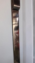 Cartier CT0194S 001 58-17 Unisex Aviator Sunglasses – Silver/Gray TITANIUM