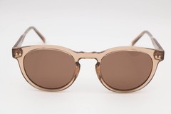 Wmp Eyewear Tate Brown Round Polarized Sunglasses 50-22-148