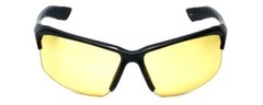 Sport Wrap Unisex Night Driving UV400 Sunglasses w/HD Yellow Tint 100% UV Block