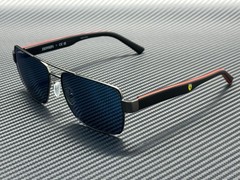 FERRARI FZ5005 115 55 Mate Gunmetal Mirror Blue Men’s 59 mm Sunglasses