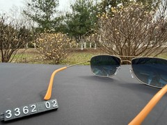 Ray-Ban RB3362 Aviator Sunglasses Gold Frame with Gradient Blue-Grey Lenses