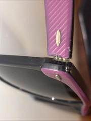 Ray Ban Bausch Lomb B&L Sunglasses Wayfarer 50mm Vintage Pink Black Neat Street