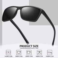 3/4 Pack UV400 Polarized Colorful Sunglasses for Men Women Driving Fishing Gift