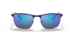 Ray-Ban RB3686 Blue On Gunmetal/Blue Chromance Polarized 57 mm Sunglasses