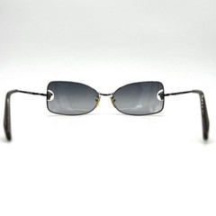 GIANNI VERSACE sunglasses eyeglasses MOD N32 with case gray color logo 482-F