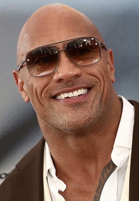 Popular Brand Designer Men Business The Rock Sunglasses Celebrity Dwayne Johnson