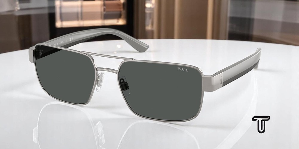 POLO PH3161 926687 Brushed Gunmetal Dark Grey 58 mm Men’s Sunglasses
