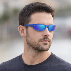 Polarized Mens Wrap Around Fashion Sunglasses Fishing Golf Running Sport Glasses